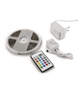5m kit 2W/meter RGB flexible complete LED light strip set, 30LEDs/meter.